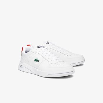 Lacoste Game Advance Leather Sneakers Pánské - Tenisky Bílé / Béžový | CZ-8Gf5zO